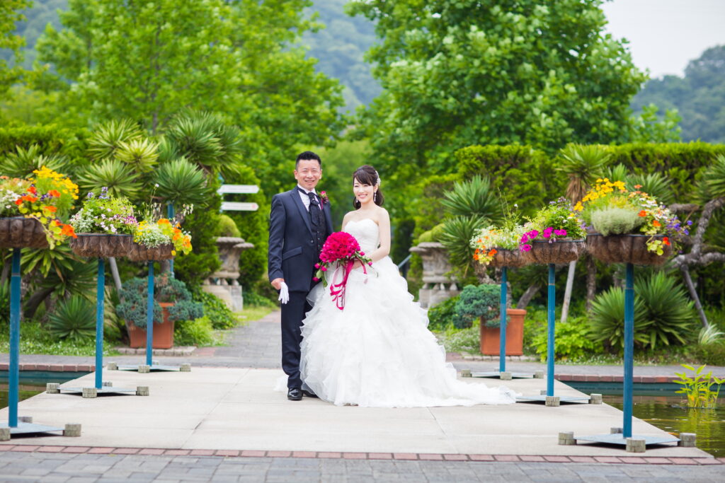 婚礼洋装前撮りロケーション写真