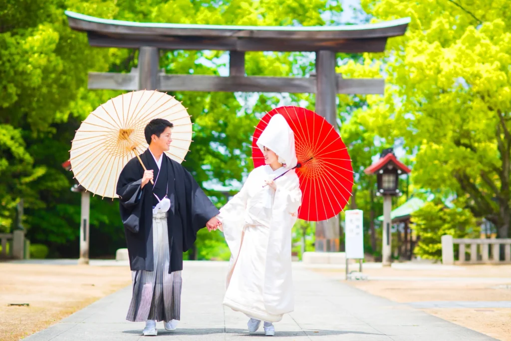 婚礼和装前撮りロケーション写真