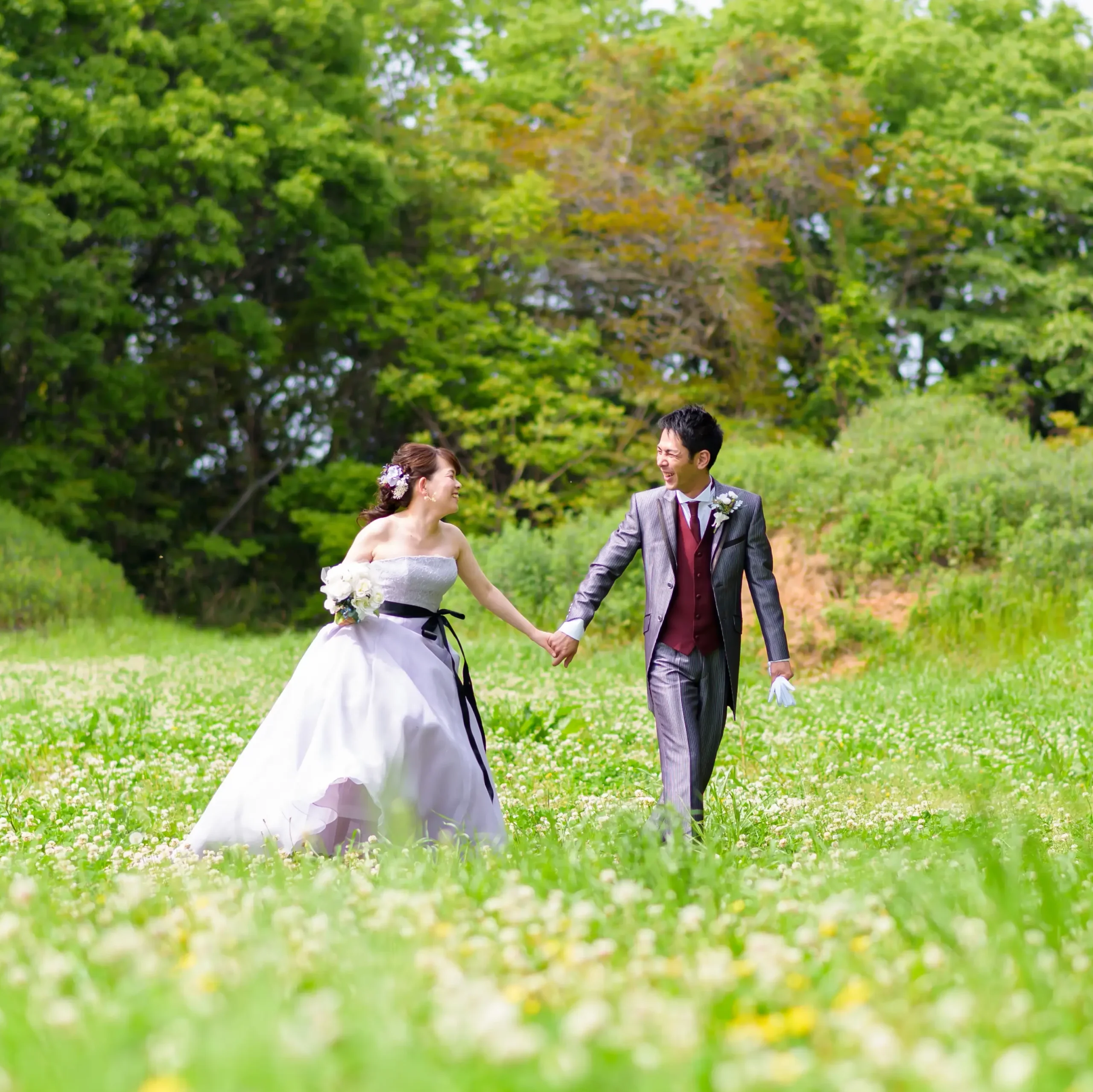 婚礼洋装前撮りロケーション写真