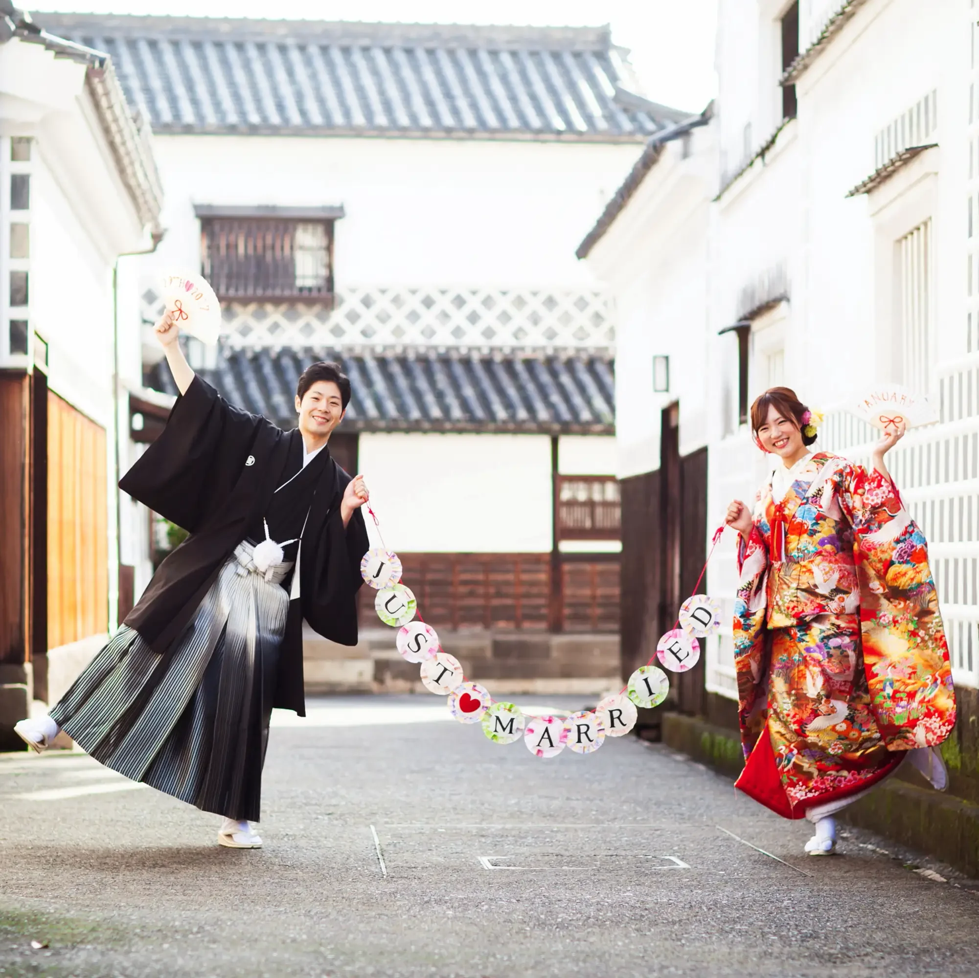 婚礼和装前撮りロケーション写真