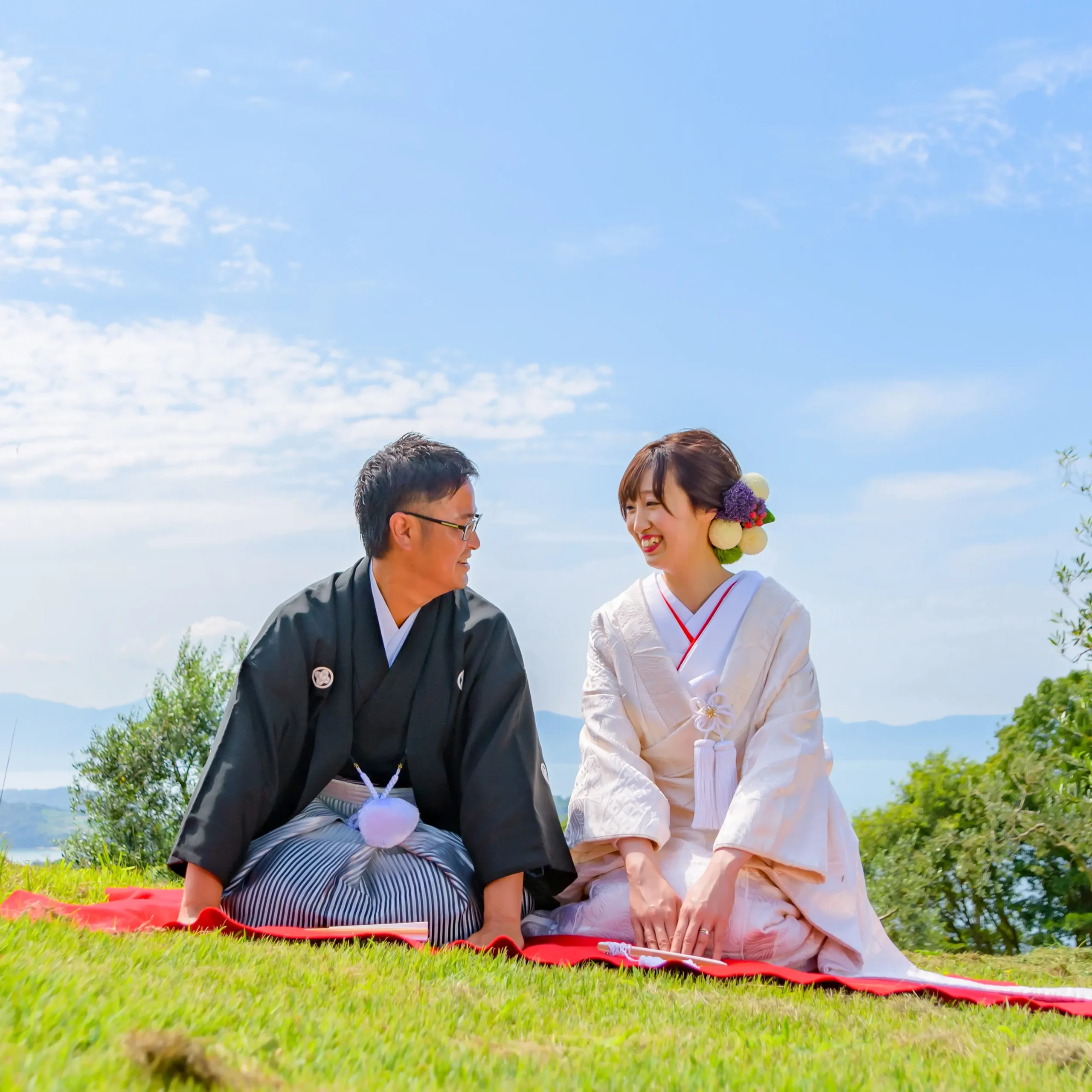 婚礼和装前撮りロケーション写真