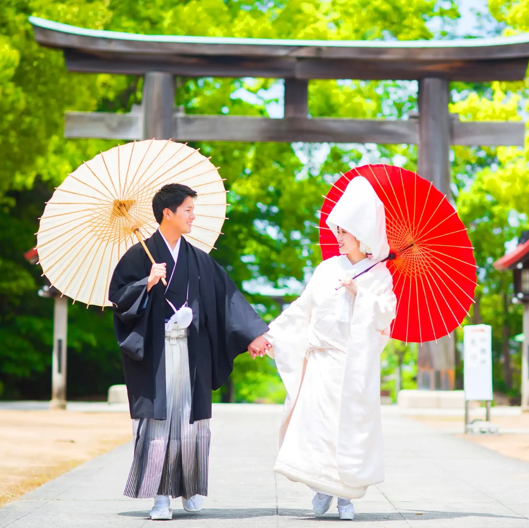 婚礼和装前撮りロケーション写真