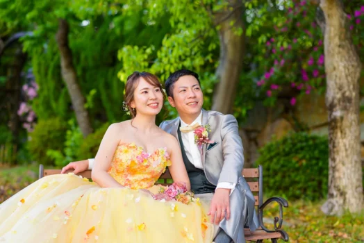 洋装婚礼前撮り（岡山国際ホテル）