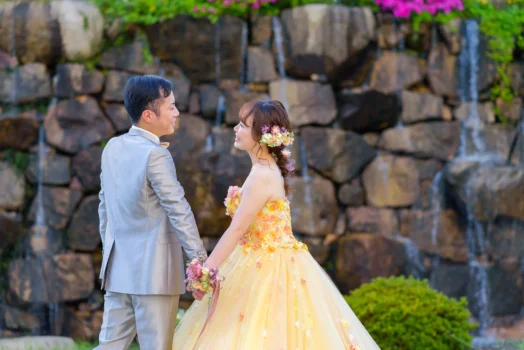 洋装婚礼前撮り（岡山国際ホテル）