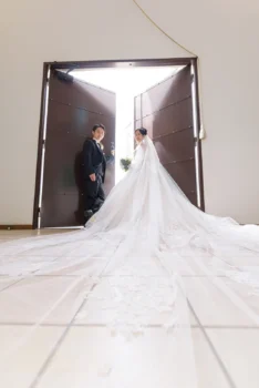 洋装婚礼前撮り（岡山国際ホテル・チャペル）